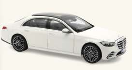 Mercedes Benz  - S-Class AMG-Line 2021 white - 1:18 - Norev - 183807 - nor183807 | Toms Modelautos