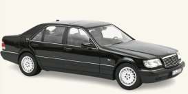 Mercedes Benz  - S600 1997 black metallic - 1:18 - Norev - 183045 - nor183045 | Toms Modelautos