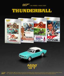 Ford  - Mustang 1965 turquois - 1:64 - Mini GT - MGT00923-007S - MGT00923-007S | Toms Modelautos