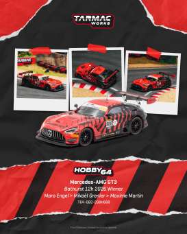Mercedes Benz  - AMG GT 2026 red/black - 1:64 - Tarmac - T64-062-26BH888 - TC-T64-062-26BH888 | Toms Modelautos