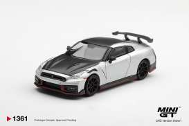 Nissan  - GT-R R35 2024 silver metallic - 1:64 - Mini GT - MGT01361-BL - MGT01361-BL | Toms Modelautos