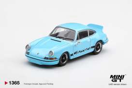 Porsche  - 911 Carrera 1973 gulf blue - 1:64 - Mini GT - MGT01365-BL - MGT01365-BL | Tom's Modelauto's