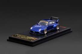 Porsche  - RWB 993 blue - 1:64 - Ignition - IG4143 - IG4143 | Tom's Modelauto's