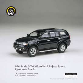 Mitsubishi  - Pajero 2014 black - 1:64 - Para64 - 55881 - PB55881 | Tom's Modelauto's