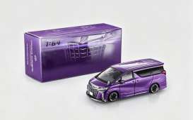 Toyota  - Alphard  purple - 1:64 - ModelModel - MM64-Alphard-003 - MM64-Alphard-003 | Tom's Modelauto's