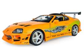Toyota  - Supra Mk.4 (A80) 2001 orange - 1:18 - Solido - SO1807609A - soli1807609A | Toms Modelautos