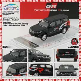 Toyota  - Fortuner  2018 matte black - 1:64 - BM Creations - 64B0468 - BM64B0468 | Toms Modelautos