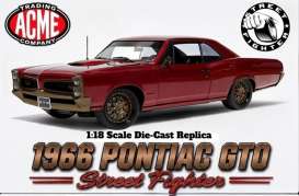 Pontiac  - GTO 1966 red pearl - 1:18 - Acme Diecast - 1801230 - acme1801230 | Toms Modelautos
