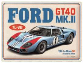 Tac Signs 3D  -  Ford GT 40 various - Tac Signs - NA23384 - Tac3D23384 | Toms Modelautos