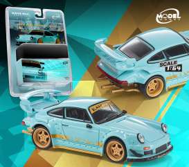 Porsche  - RWB 930 blue - 1:64 - ModelModel - MM64-RWB930-006 - MM64-RWB930-006 | Toms Modelautos