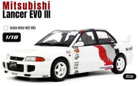 Mitsubishi  - Lancer EVO III 1995 white - 1:18 - OttOmobile Miniatures - OT1344 - OT1344 | Toms Modelautos