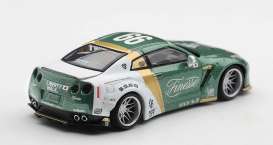 Nissan  - GT-R R35 2025 green/white - 1:64 - Mini GT - MGT01093-L - MGT01093-L | Toms Modelautos