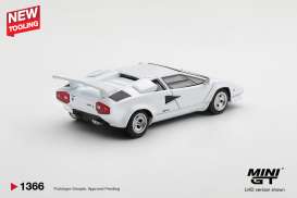 Lamborghini  - Countach LP500S 1982 white - 1:64 - Mini GT - MGT01366-BL - MGT01366-BL | Toms Modelautos