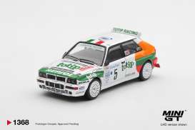 Lancia  - Delta 1993 white/green/orange - 1:64 - Mini GT - MGT01368-L - MGT01368-L | Toms Modelautos