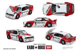 BMW  - M3 (E30) 1989 white/red - 1:64 - Mini GT - KHMG293 - MGTKHMG293 | Toms Modelautos