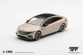 Mercedes Benz  - EQS 53 2025 gold - 1:64 - Mini GT - MGT01369-R - MGT01369-R | Toms Modelautos