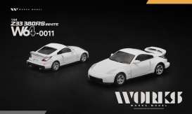 Nissan  - Z33 380RS  white - 1:64 - WORKS - W640011 - W64-0011 | Toms Modelautos