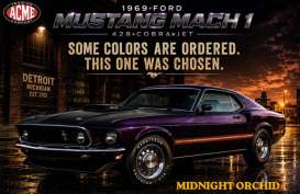 Ford Mustang - Mach 1 428 Cobra 1969 purple - 1:18 - Acme Diecast - 1801899 - acme1801899 | Toms Modelautos