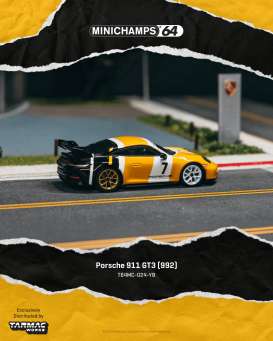Porsche  - 911 20252 black/yellow - 1:64 - Tarmac - T64MC-024-YB - TC-T64MC-024-YB | Toms Modelautos