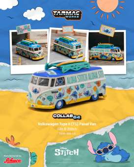 Volkswagen  - Transporter T1 2025 various - 1:64 - Tarmac - T64S-005-LS - TC-T64S-005-LS | Toms Modelautos