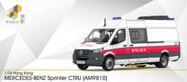 Mercedes Benz  - Sprinter W907 white/red - 1:76 - Tiny Toys - ATC66495 - tinyATC66495 | Toms Modelautos