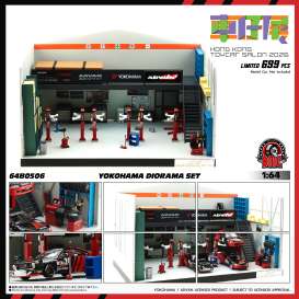 diorama  - Garage Set (Yokohama/Advan) various - 1:64 - BM Creations - 64B0506 - BM64B0506 | Toms Modelautos