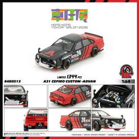 Nissan  - A31 red/black - 1:64 - BM Creations - 64B0515 - BM64B0515 | Toms Modelautos