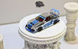 Nissan  - ER34 Skyline chrome - 1:64 - Street Weapon - STW340 - STW340 | Toms Modelautos