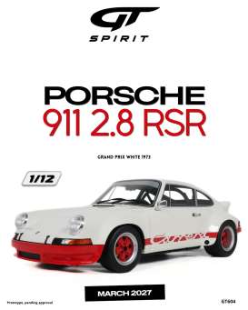 Porsche  - 911 2.8 1973 grand prix white - 1:12 - GT Spirit - GT604 - GT604 | Toms Modelautos
