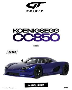 Koenigsegg  - CC850   2025 blue - 1:18 - GT Spirit - GT990 - GT990 | Toms Modelautos
