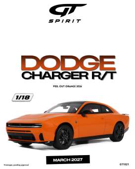 Dodge  - Charger R/T 2026 peel out orange - 1:18 - GT Spirit - GT1021 - GT1021 | Toms Modelautos