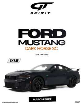 Ford  - Mustang Dark Horse SC 2026 blue ember - 1:18 - GT Spirit - GT627 - GT627 | Toms Modelautos