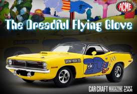 Plymouth  - HEMI Cuda 1970 yellow - 1:18 - Acme Diecast - 1806142 - acme1806142 | Toms Modelautos