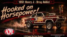 non  - Gasser 1951 red - 1:18 - Acme Diecast - 1800946 - acme1800946 | Toms Modelautos