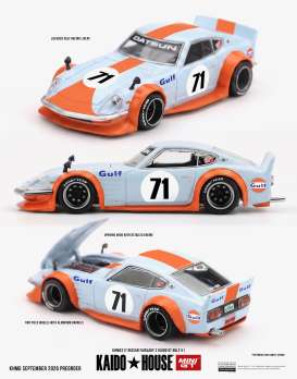 Nissan  - Fairlady Z  1978 blue/orange - 1:64 - Mini GT - KHMG317 - MGTKHMG315-WIJZIG | Toms Modelautos