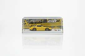 Mazda  - RX-7 1995 yellow/black - 1:64 - Kyosho - 07133LB - KYO07133LB | Toms Modelautos