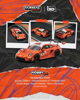 Porsche  - 911 2025 orange - 1:64 - Tarmac - T64-084-25SUZ18 - TC-T64-084-25SUZ18 | Toms Modelautos