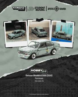 Datsun  - 510 Bluebird Wagon SSS 1973 green - 1:64 - Tarmac - T64-052-FO - TC-T64-052-FO | Toms Modelautos