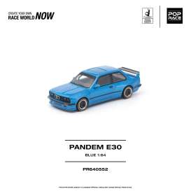 BMW  - E30 blue - 1:64 - Pop Race Limited - PR640552 - PR640552 | Toms Modelautos