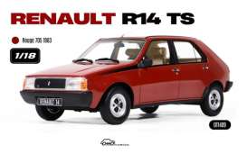 Renault  - 14 TS 1983 Rouge 705 - 1:18 - OttOmobile Miniatures - OT1409 - OT1409 | Toms Modelautos