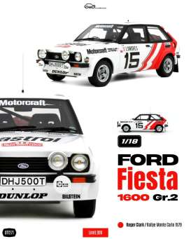 Ford  - Fiesta 1979 white/red/black - 1:18 - OttOmobile Miniatures - OT1271 - OT1271 | Toms Modelautos