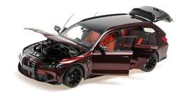 BMW  - M4 dark red - 1:18 - Minichamps - 110024010 - mc110024010 | Toms Modelautos
