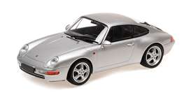 Porsche  - 911 (993) 1993 silver - 1:18 - Minichamps - 155061101 - mc155061101 | Toms Modelautos