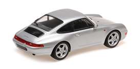 Porsche  - 911 (993) 1993 silver - 1:18 - Minichamps - 155061101 - mc155061101 | Toms Modelautos