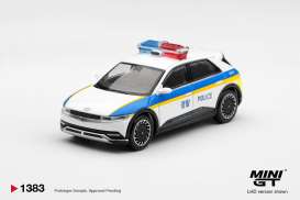 Hyundai  - Ioniq 5 white/blue - 1:64 - Mini GT - MGT01383-L - MGT01383-L | Toms Modelautos