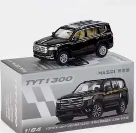 Toyota  - Land Rover LC300  black - 1:64 - Massdi - TYT1300 - MAS-TYT1300 | Toms Modelautos