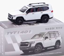 Toyota  - Land Rover LC300  GR-S white - 1:64 - Massdi - TYT1401 - MAS-TYT1401 | Toms Modelautos