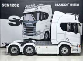 Scania  - R500S white - 1:64 - Massdi - SCN1205 - MAS-SCN1205 | Toms Modelautos